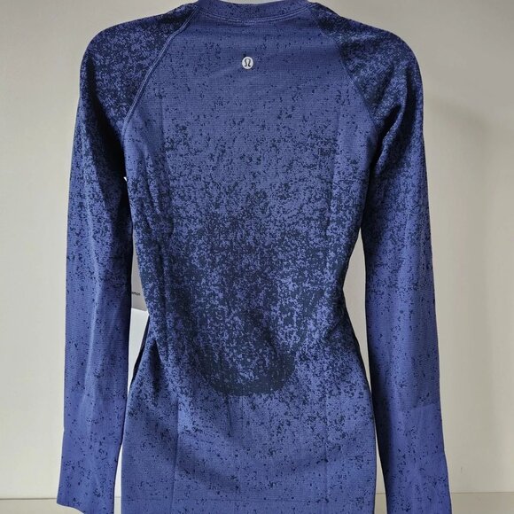NWT LULULEMON GRKP/TRNV Dark Blue Swiftly Tech Long Sleeve 2.0 Crew Top 6 - Picture 6 of 8